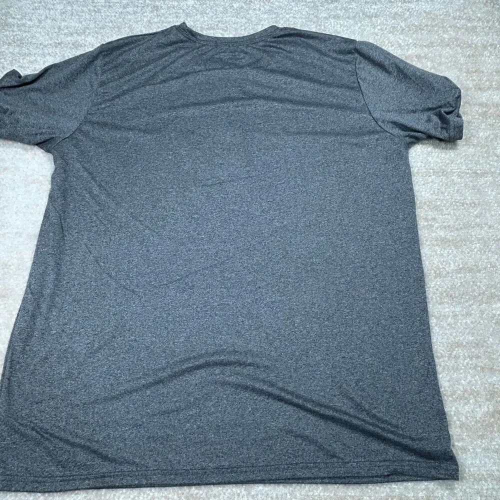 Dallas Cowboys Tee Mens 2XL Gray Short Sleeve Performance Star Logo Athletic